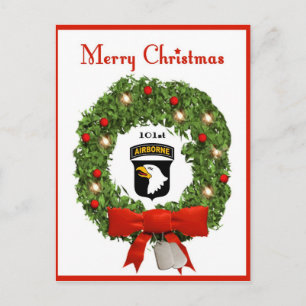 101st Airborne Military Christmas Postcard