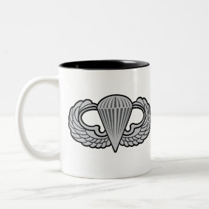 101st Airborne Patch with Jump Wings Two-Tone Coffee Mug