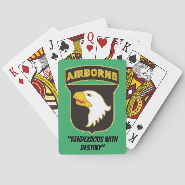 101st Airborne Playing cards (Back)