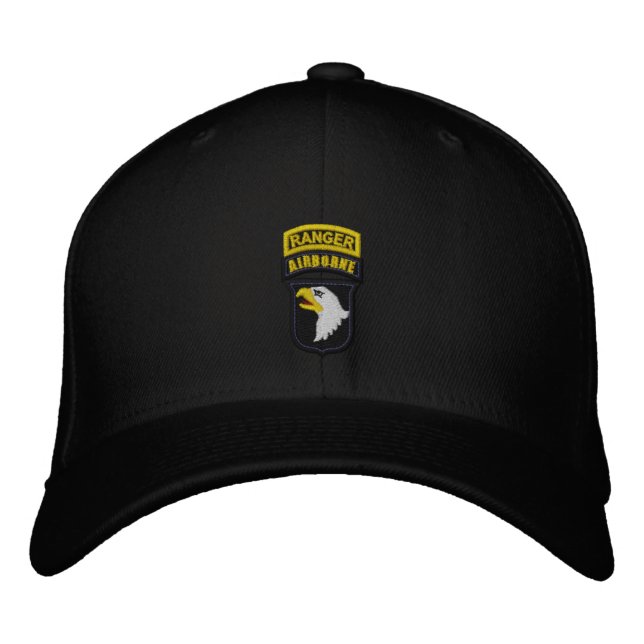 101st Airborne Ranger Embroidered Baseball Cap (Front)