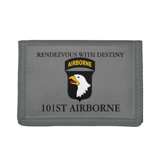 101ST AIRBORNE RENDEZVOUS WITH DESTINY TRI-FOLD WALLET (Front)