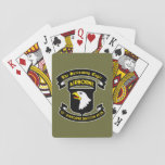 101st Airborne Screaming Eagle Patch Playing Cards