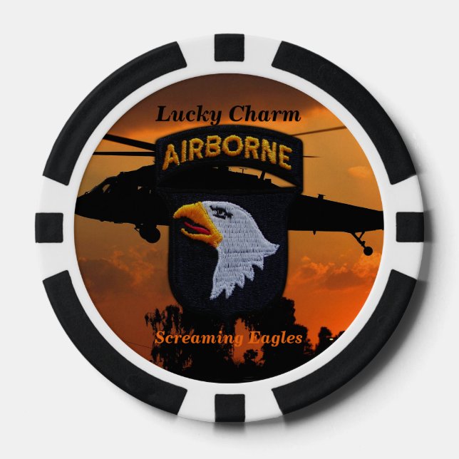 101st airborne screaming eagles fort campbell poker chips (Front)