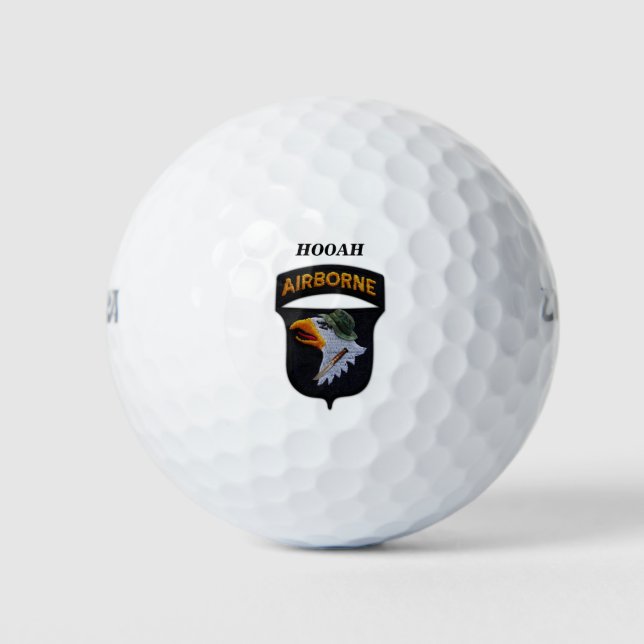 101st airborne screaming eagles LRRPS Nam Golf Balls (Front)