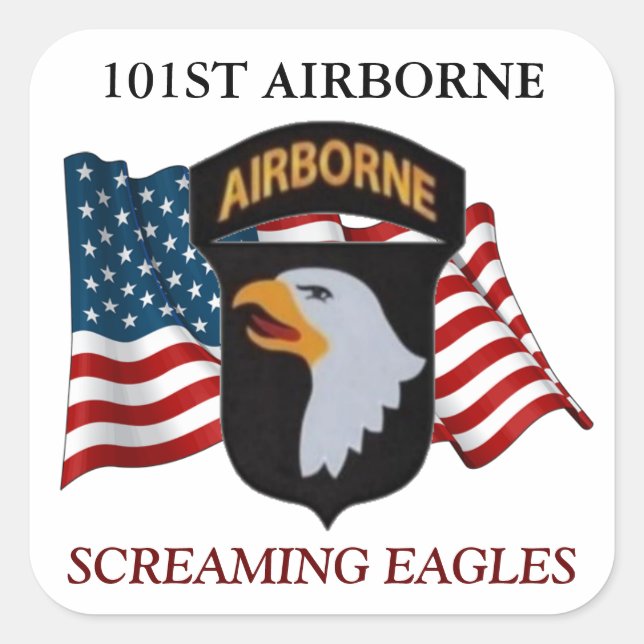 101ST AIRBORNE SCREAMING EAGLES STICKERS (Front)