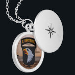 101st Airborne screaming eagles veterans patch Silver Plated Necklace<br><div class="desc">Army 101st airborne division screaming eagles veterans vets fort Campbell desert storm gulf Vietnam nam Korean ww2 war necklaces jewelry.</div>