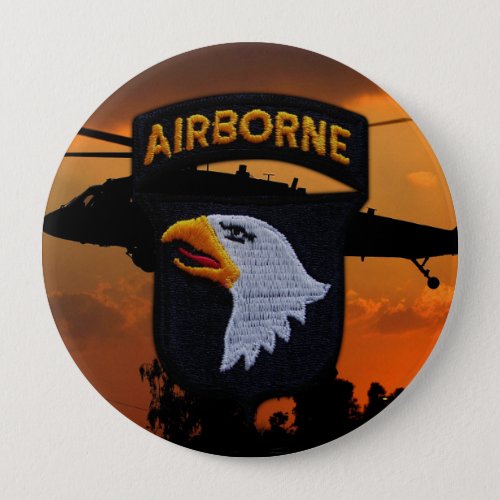 101st airborne screaming eagles veterans vets pinback button
