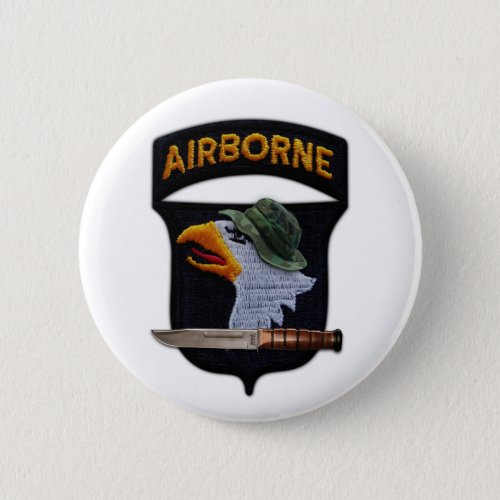 101st airborne screaming eagles veterans vets pinback button