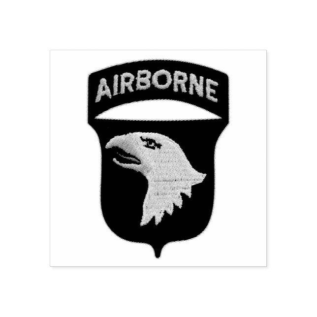101st Airborne Screaming Eagles Veterans Vets Rubber Stamp (Imprint)