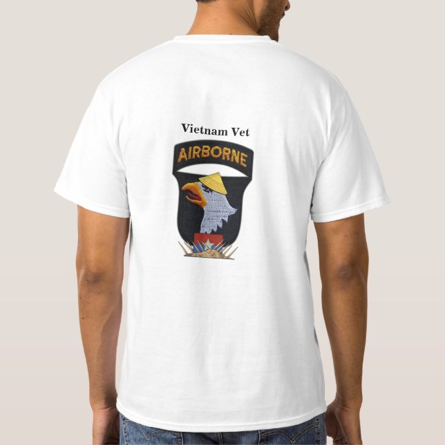 101st Airborne Screaming Eagles Vietnam Nam war T-Shirt (Back)