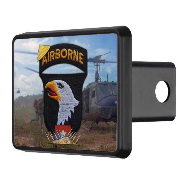 101st airborne screaming eagles vietnam nam war tow hitch cover (Left)