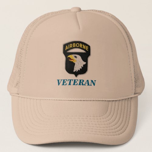 101st airborne veteran unit flash iraq patch vietn trucker hat
