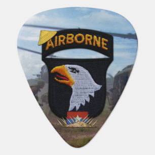 101st airborne veterans vets vietnam nam war guitar pick