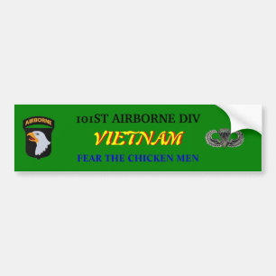 101st Airborne Vietnam Bumper Sticker