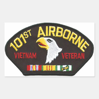 101st Airborne Vietnam Veteran Rectangular Sticker