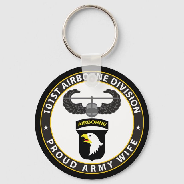 101st Airborne Wife Keychain (Front)