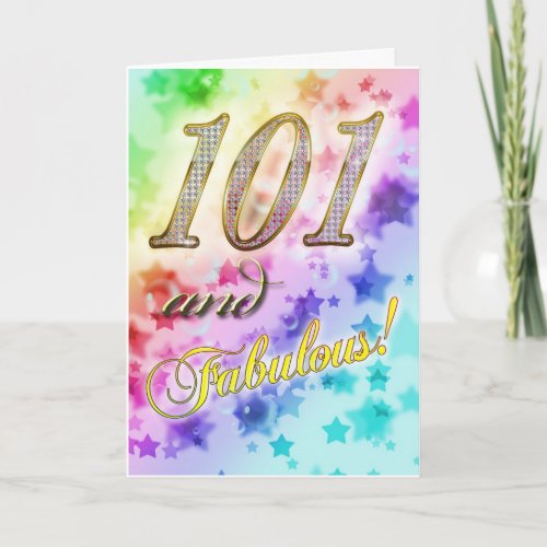 101st anniversary for someone Fabulous Card
