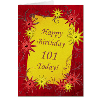 101st Birthday Cards - Greeting & Photo Cards | Zazzle