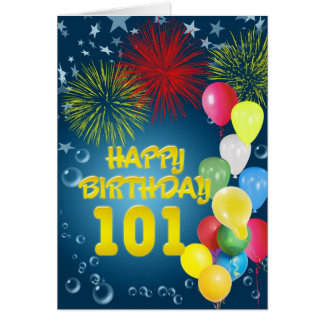 101st Birthday Cards - Greeting & Photo Cards | Zazzle