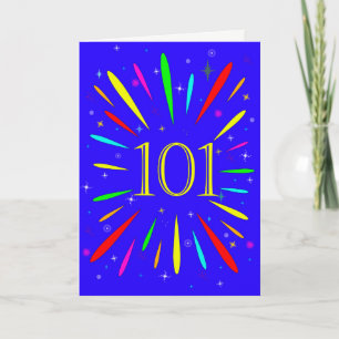 101st Birthday Explosion Card