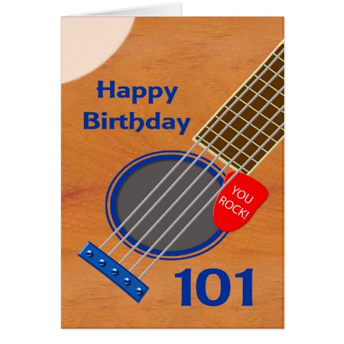 101st Birthday Guitar Player Birthday