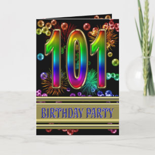 101st Birthday party Invitation
