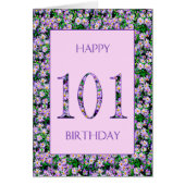 101st Birthday Purple Daisies (Front)