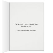 101st Birthday Purple Daisies (Inside (Right))