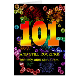 101st Birthday Still Rocking Cards