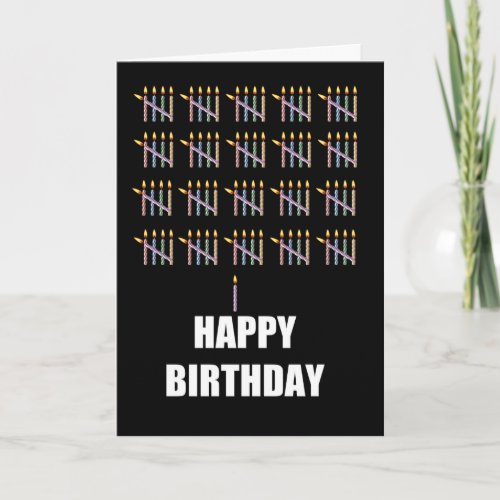 101st Birthday with Candles Card