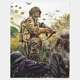 101st PARATROOPER Fleece Blanket