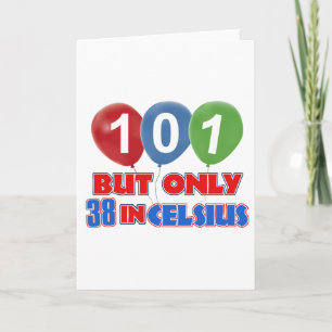 101st year old birthday designs card
