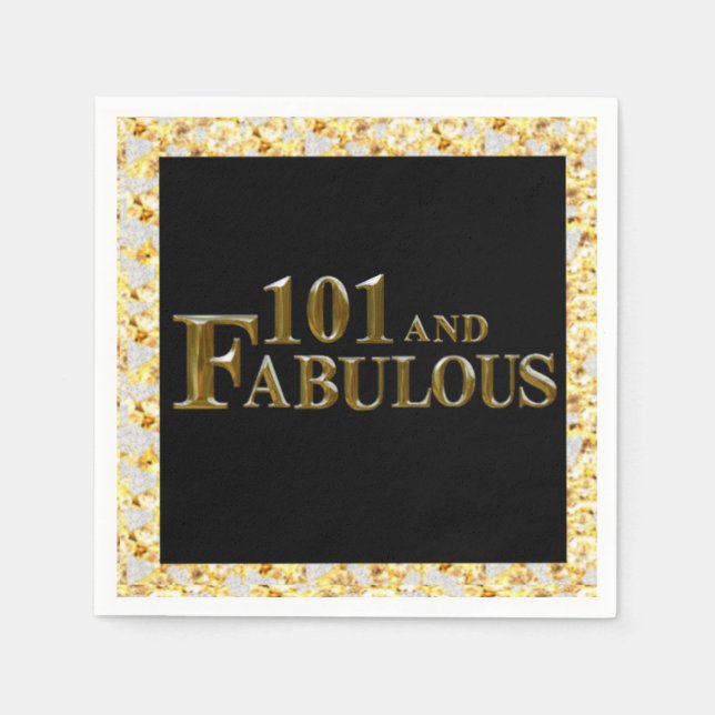 101th Birthday  Napkins (Front)