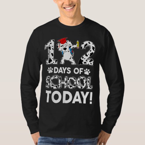 102 Days School Today Dog Dabbing 100th Day Smarte T_Shirt