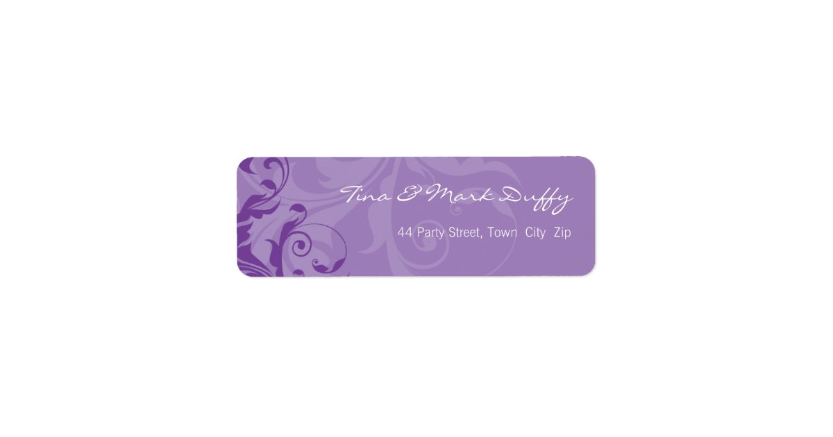 102 Tina :: SMALL SELF-ADDRESSED LABELS - posh | Zazzle
