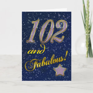 102nd birthday for someone Fabulous Card