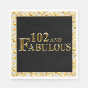 102nd Birthday Napkins