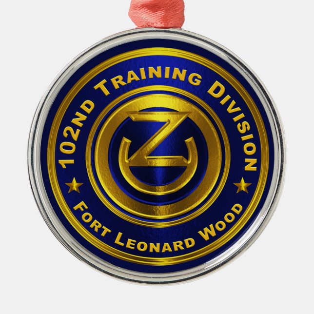 102nd Training Division Christmas  Metal Ornament (Front)