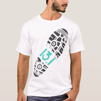 1030-131-Half-Marathon-Runner-Footprint-24961134-1 T-Shirt