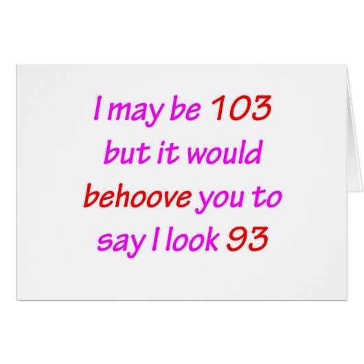 103 Behoove You Cards (Front Horizontal)