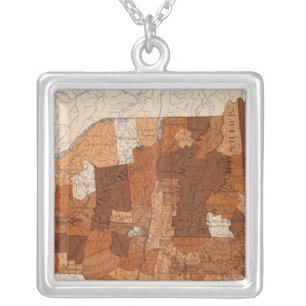 103 Cancer, tumor NY, NJ, New England Silver Plated Necklace