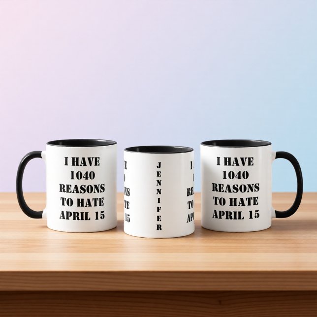 1040 Reasons Funny Tax Accountant Coffee Mug (Creator Uploaded)