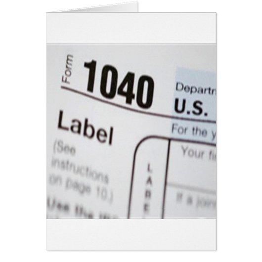 1040Tax Cards (Front)