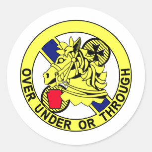 104th Cavalry Regiment-Insignia Color patch Classic Round Sticker