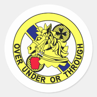 104th Cavalry Regiment-Insignia Color patch Classic Round Sticker