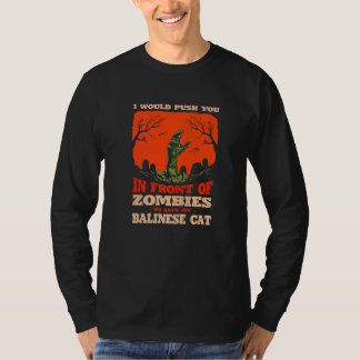 10548100031^Push You In Zombies To Save My Balines T-Shirt