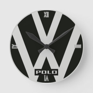 105 VW Polo Logo Accessories Watches Round Clock