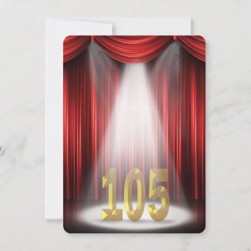105th Birthday Party Invitation