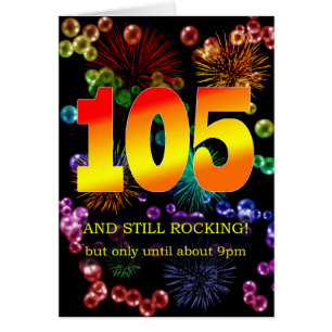 105th Birthday Still Rocking Cards