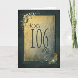 106th Birthday-vintage frame Card